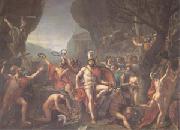 Jacques-Louis  David Leonidas at Thermopylae (mk05) oil painting